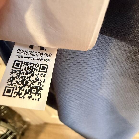 Under Armour Men’s Tech Polo Shirt Gray Sz Small Loose Fit Performance Golf - Picture 8 of 9